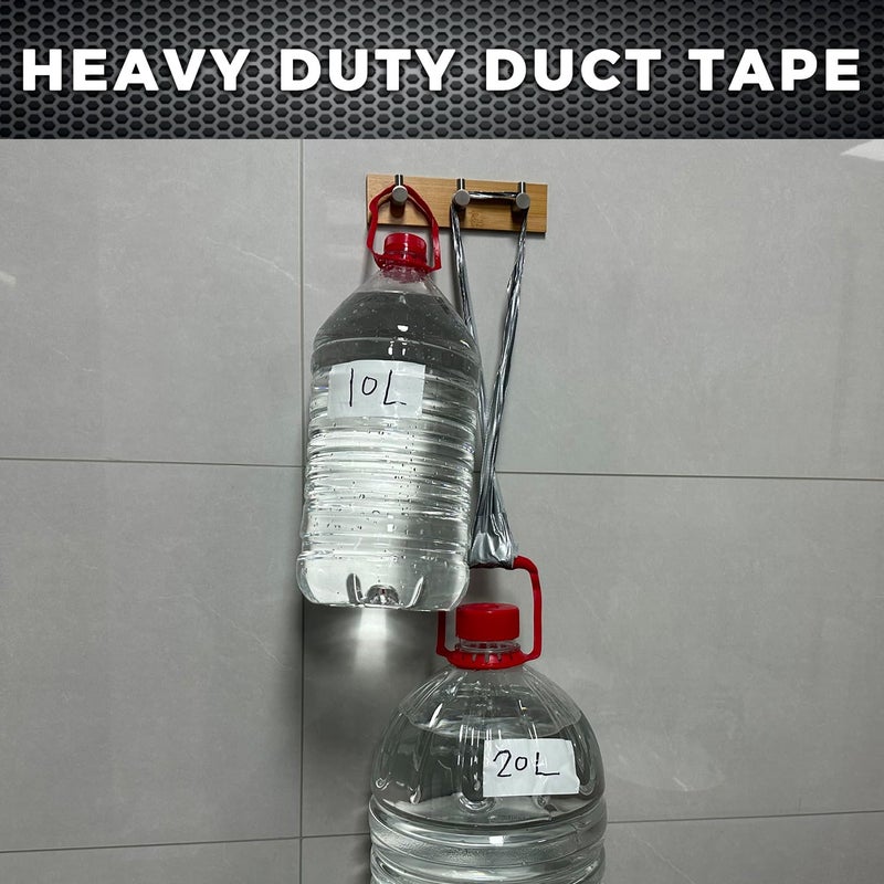 SWRT 9 Mil 2-Pack Silver Heavy Duty Duct Tape Strong Adhesive, 2 in x 30 YD (Total 60YD) Duct Heavy Duty Waterproof All Weather Gray Duct Tape No Residue Sealing & Patching for Indoor&Outdoor Repair - Image 3